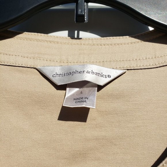 Christopher & Banks khaki military inspired jacket - Picture 5 of 7